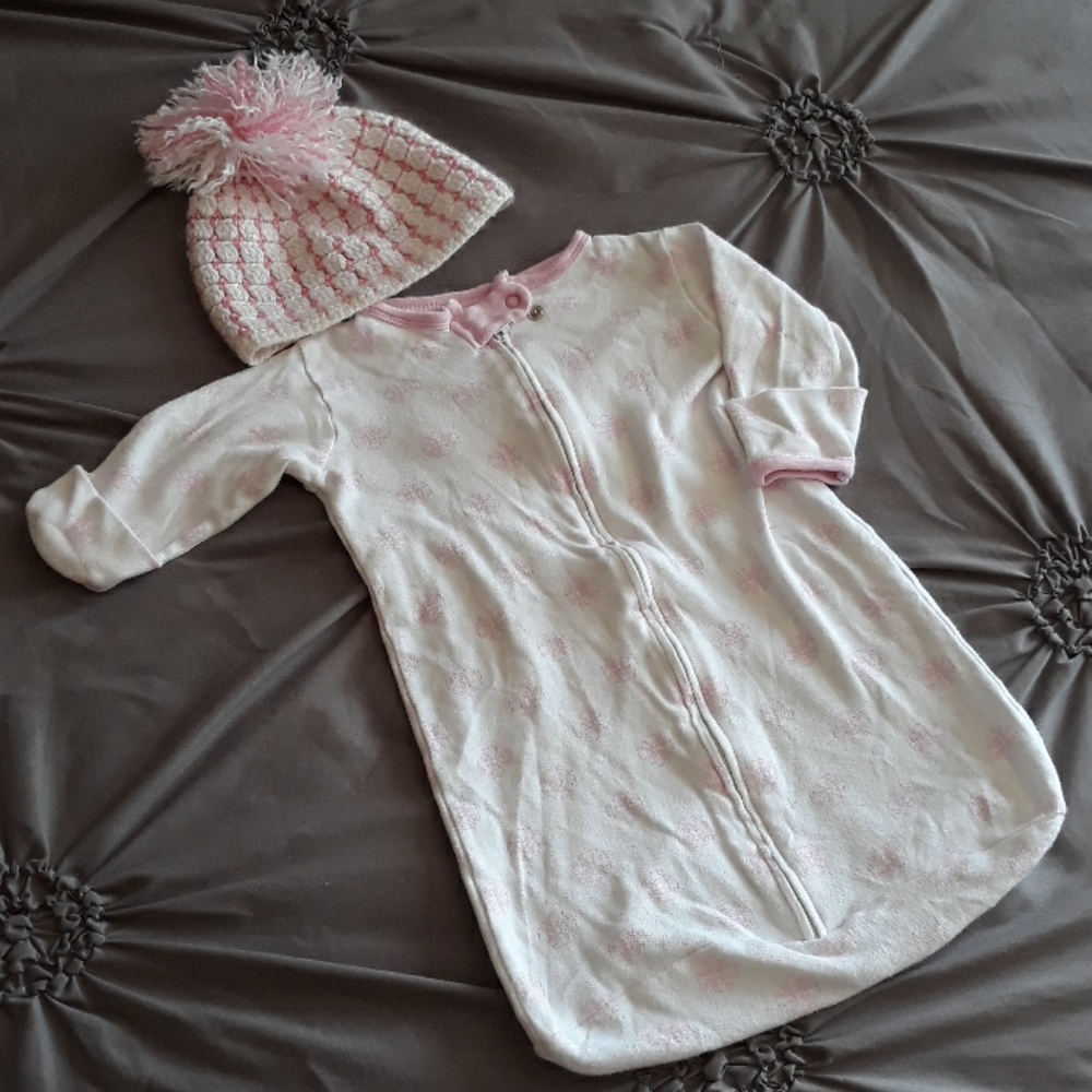 ➡️3/15$⬅️  Baby girl sleep bag and hat
